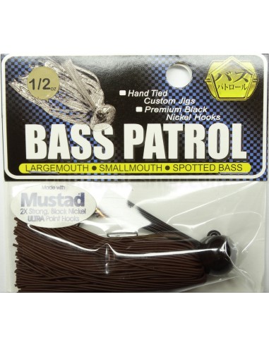 BASSPATROL JIG BROWN RUBBER