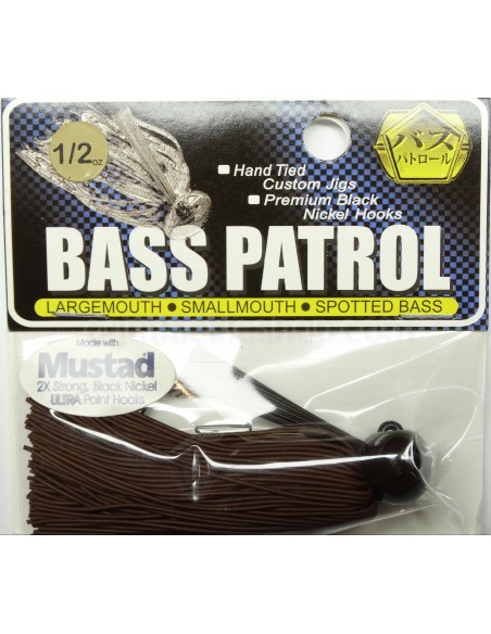 BASSPATROL JIG BROWN RUBBER