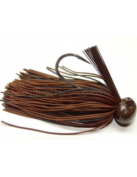 BASSPATROL JIG BROWN/BLACK RUBBER