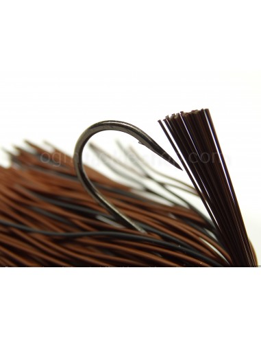 BASSPATROL JIG BROWN/BLACK RUBBER