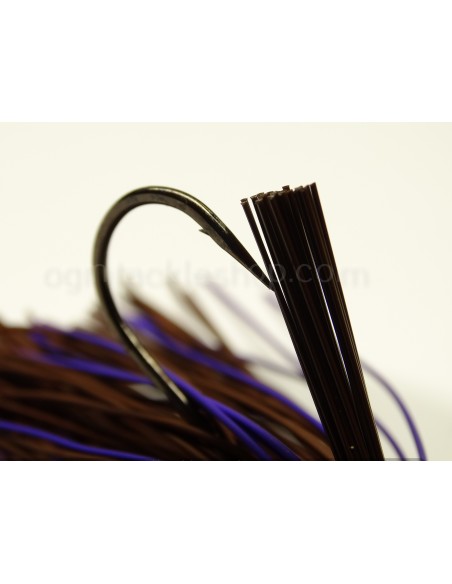 BASSPATROL JIG BROWN/PURPLE RUBBER