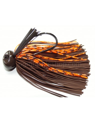 BASSPATROL JIG BROWN RUBBER/ORANGE SILICON