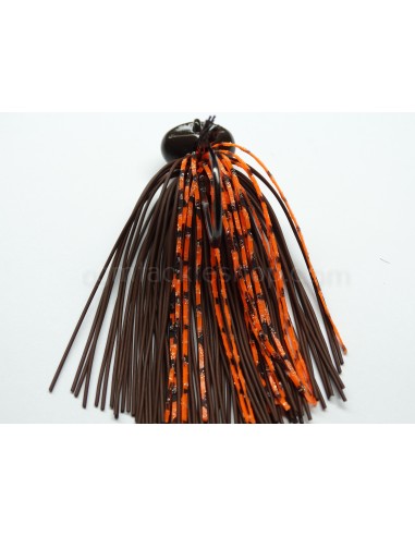 BASSPATROL JIG BROWN RUBBER/ORANGE SILICON