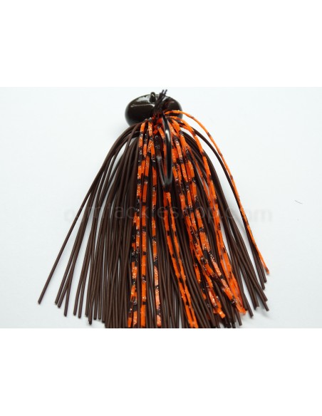 BASSPATROL JIG BROWN RUBBER/ORANGE SILICON