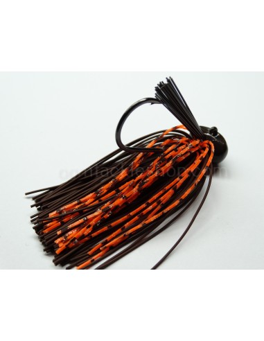 BASSPATROL JIG BROWN RUBBER/ORANGE SILICON