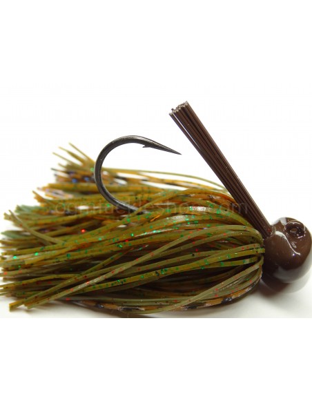 BASSPATROL JIG WATERMELON PUMPKIN CRAW SILICON