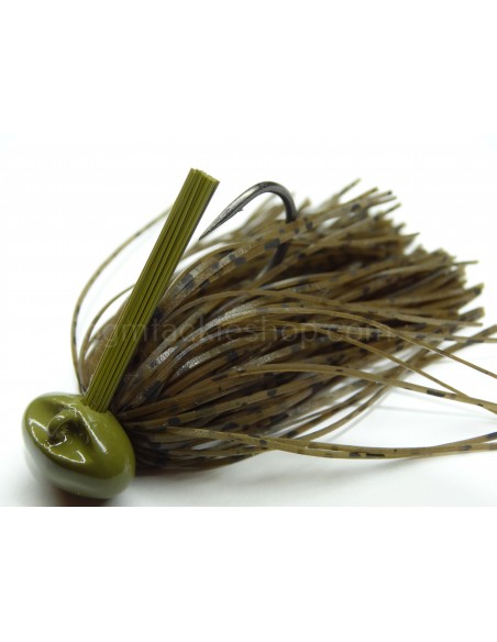 BASSPATROL JIG GREEN PUMPKIN SILICON BASSPATROL JIG GREEN PUMPKIN SILICON