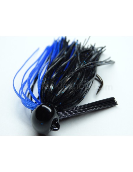 BASSPATROL JIG BLACK/BLUE SILICON
