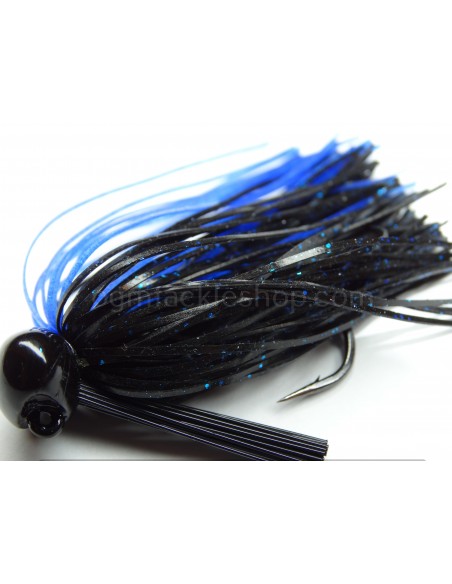BASSPATROL JIG BLACK/BLUE SILICON