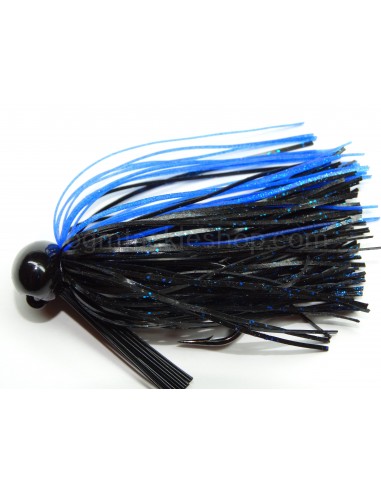 BASSPATROL JIG BLACK/BLUE SILICON