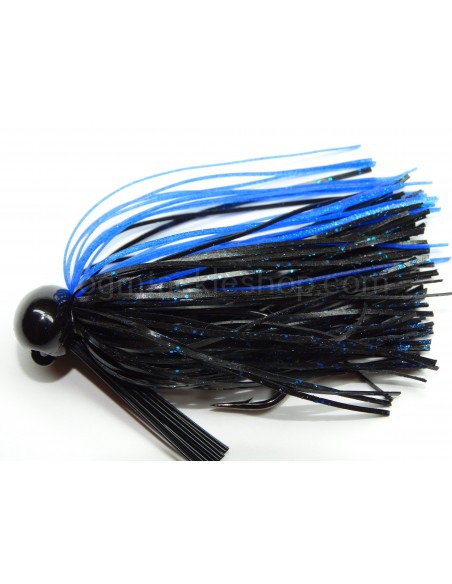 BASSPATROL JIG BLACK/BLUE SILICON