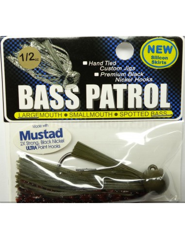 BASSPATROL JIG GREEN PUMPKIN CRAW SILICON