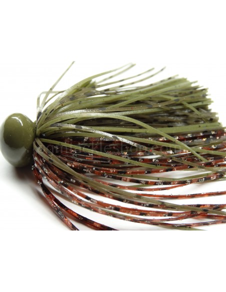 BASSPATROL JIG GREEN PUMPKIN CRAW SILICON
