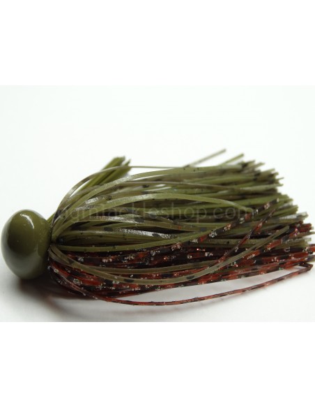BASSPATROL JIG GREEN PUMPKIN CRAW SILICON
