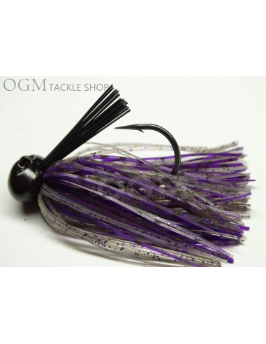 40 BASSPATROL Football Jig SMOKE...