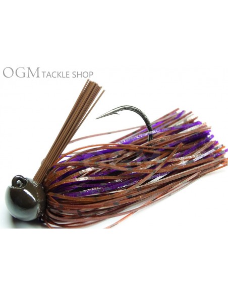 39 BASSPATROL Football Jig BROWN RED PURPLE Limited Edition