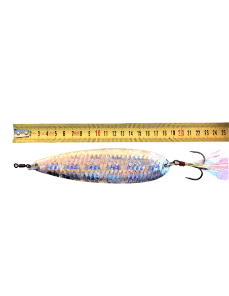 6.5" NICHOLS LURES Shattered Glass Silver BEN PARKER MINI MAGNUM 2.5oz