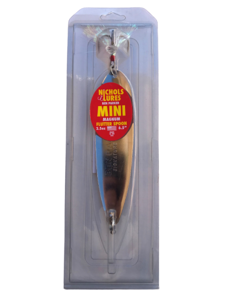 6.5" NICHOLS LURES Silver Chrome BEN PARKER MINI MAGNUM 2.5oz