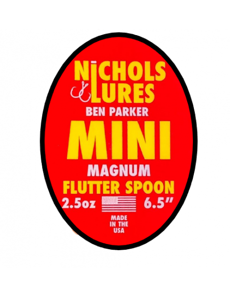 6.5" NICHOLS LURES Gizzard BEN PARKER MINI MAGNUM 2.5oz