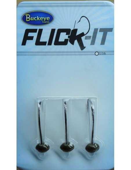 Wacky Rig Flick-It Buckeye Lures 3pc Green Pumpkin