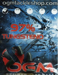 Plomo Tungsteno OGM 1/8 - 4 ud