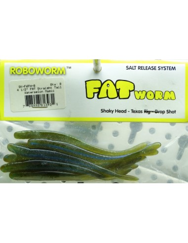 Roboworm Fat Straight Tail Watermelon Magic 8ud