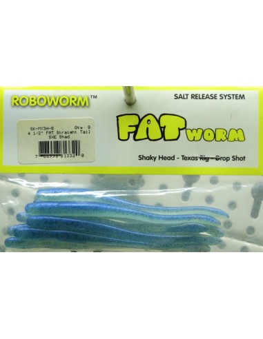 Roboworm Fat Straight Tail Sexy Shad 8ud