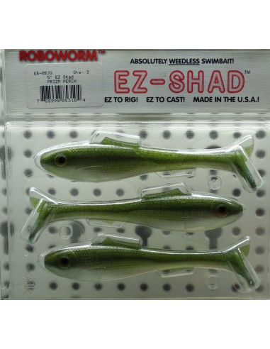 Roboworm EZ Shad 5" Prizm Perch Roboworm EZ Shad 5" Prizm Perch