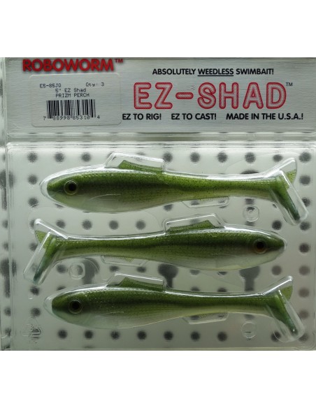 Roboworm EZ Shad 5" Prizm Perch