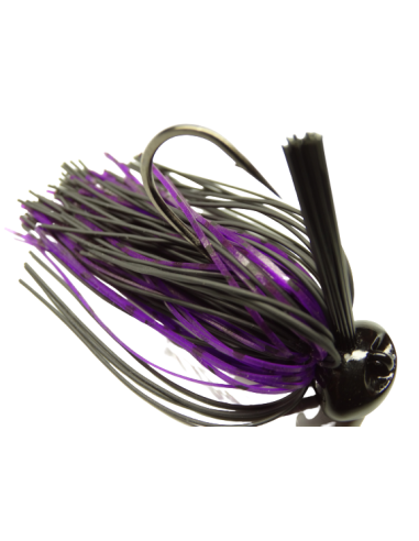 09 BASSPATROL Football Jig BLACK PURPLE JELLY Limited Edition