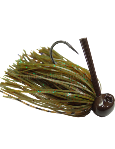 33 BASSPATROL Football Jig WATERMELON PUMPKIN CRAW SILICON