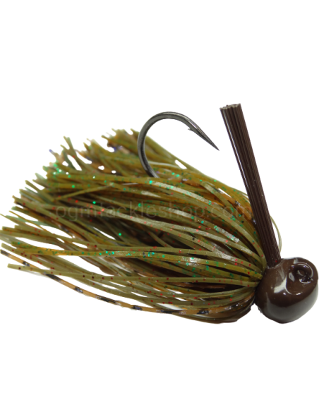 33 BASSPATROL Football Jig WATERMELON PUMPKIN CRAW SILICON