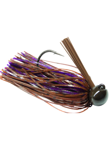 39 BASSPATROL Football Jig BROWN RED PURPLE Limited Edition