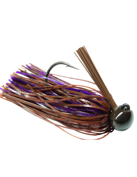 39 BASSPATROL Football Jig BROWN RED PURPLE Limited Edition
