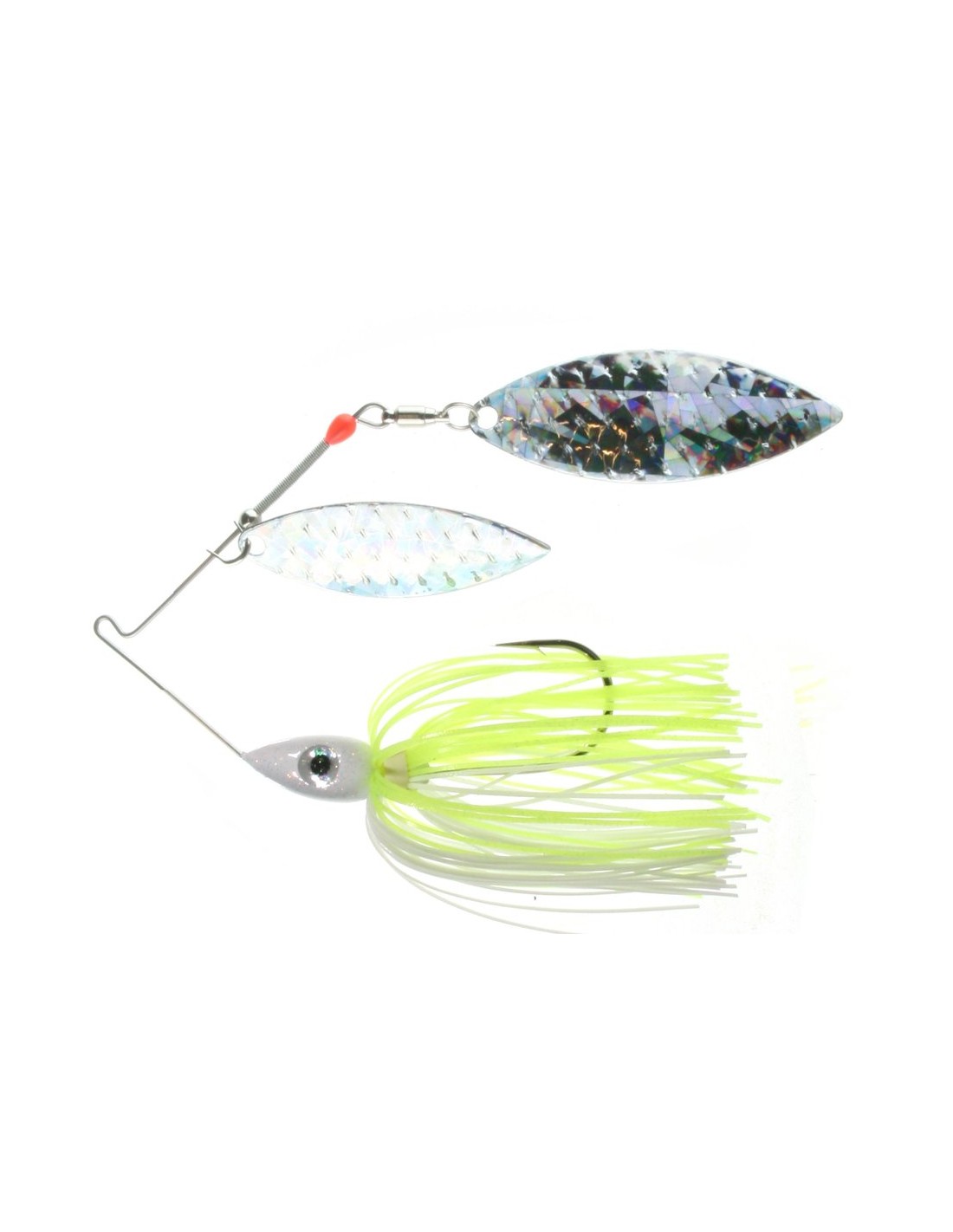 PULSATOR SHATTERED GLASS SPINNERBAIT White Chartreuse Nichols Lures