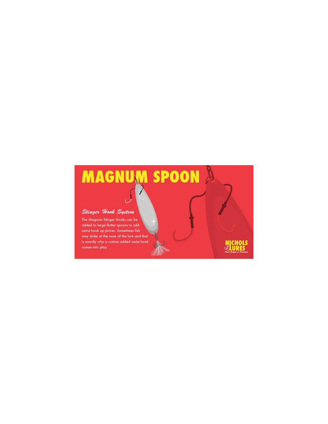 8 Nichols Lures Super Shad Ben Parker Magnum Flutter Spoon 3.5oz
