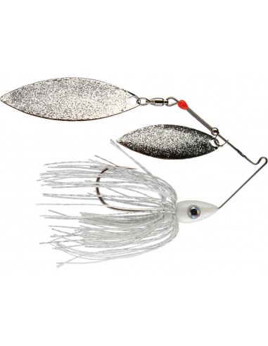 PULSATOR METAL FLAKE SPINNERBAIT White Silver - Nichols Lures