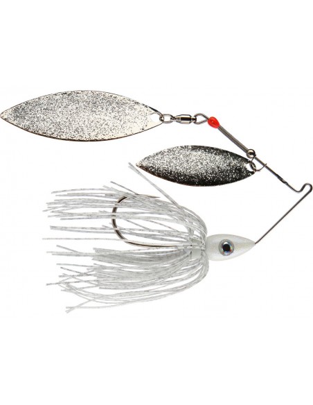 PULSATOR METAL FLAKE SPINNERBAIT White Silver - Nichols Lures