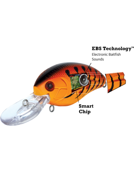 Crankbait electrónico con sonido de pez pasto Howeller DMC AYU Livingston Lures