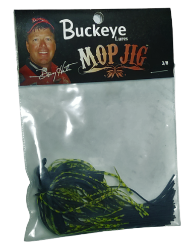 Buckeye Mop Jig 3/8 CHARTREUSE BLACK