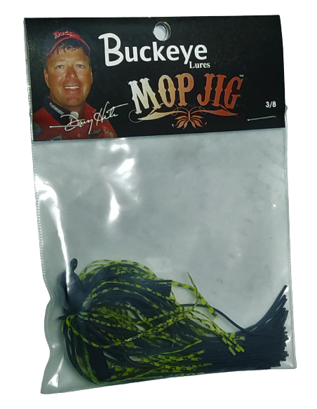 Buckeye Mop Jig 3/8 CHARTREUSE BLACK