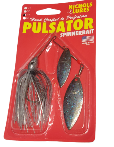 PULSATOR METAL FLAKE SPINNERBAIT BLUE SMOKE - Nichols Lures