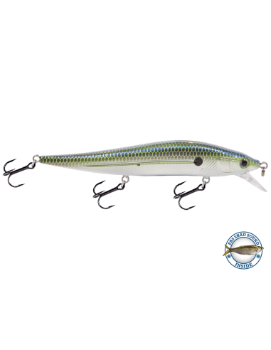 Jerkbait electrónico Jerkmaster 121C CHROME XXX SHAD Livingston Lures