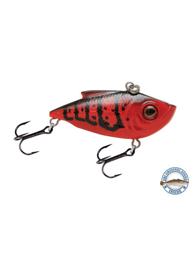 Lipless electrónico con sonido de pez pasto Pro Ripper 75 Spring Craw Livingston Lures